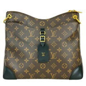 Louis Vuitton Odeon NM Monogram Macassar Brown Shoulder Bag gold